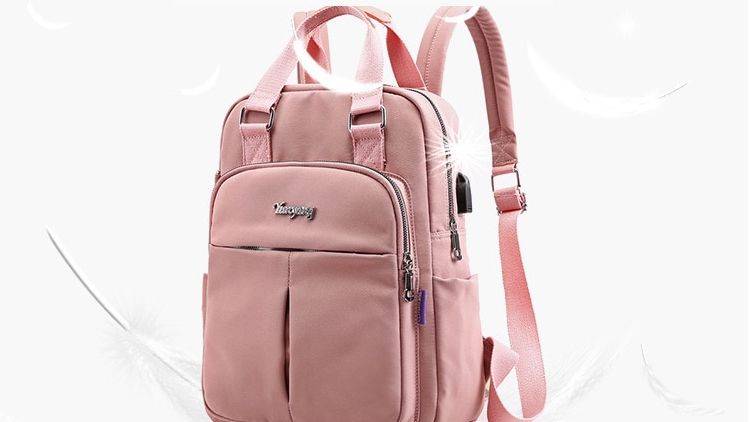 Mochila para ordenador portátil para niñas, color rosa, para hombre, con carga USB, mochila de viaje para mujer, mochila escolar para niños, mochila escolar 2019