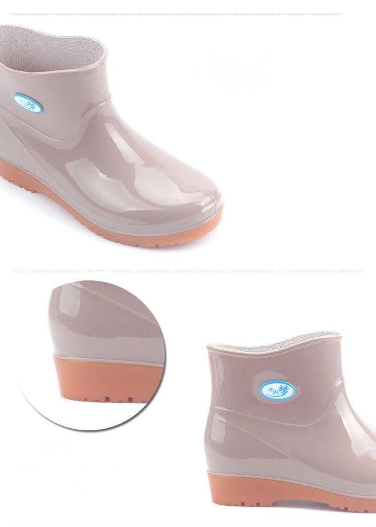Botas de lluvia gruesas y cálidas para mujer, antideslizantes Botas de agua y Cubierta de Zapatos Botas de lluvia gruesas y cálidas para mujer, antideslizantes