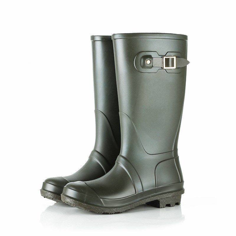 2×1 Bota impermeable al aire libre de mujer ,Chelsea caucho negro Botas de agua y Cubierta de Zapatos 2x1 Bota impermeable al aire libre de mujer ,Chelsea caucho negro