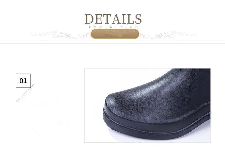 Botas de agua cortas impermeables para mujer, botines Botas de agua y Cubierta de Zapatos Botas de agua cortas impermeables para mujer, botines