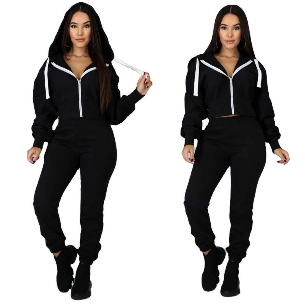 2 Conjunto de manga larga para mujer, traje de color sólido con capucha +1 Gorra de béisbol Pantalones Casual y Joggers de Mujer 2 Conjunto de manga larga para mujer, traje de color sólido con capucha +1 Gorra de béisbol