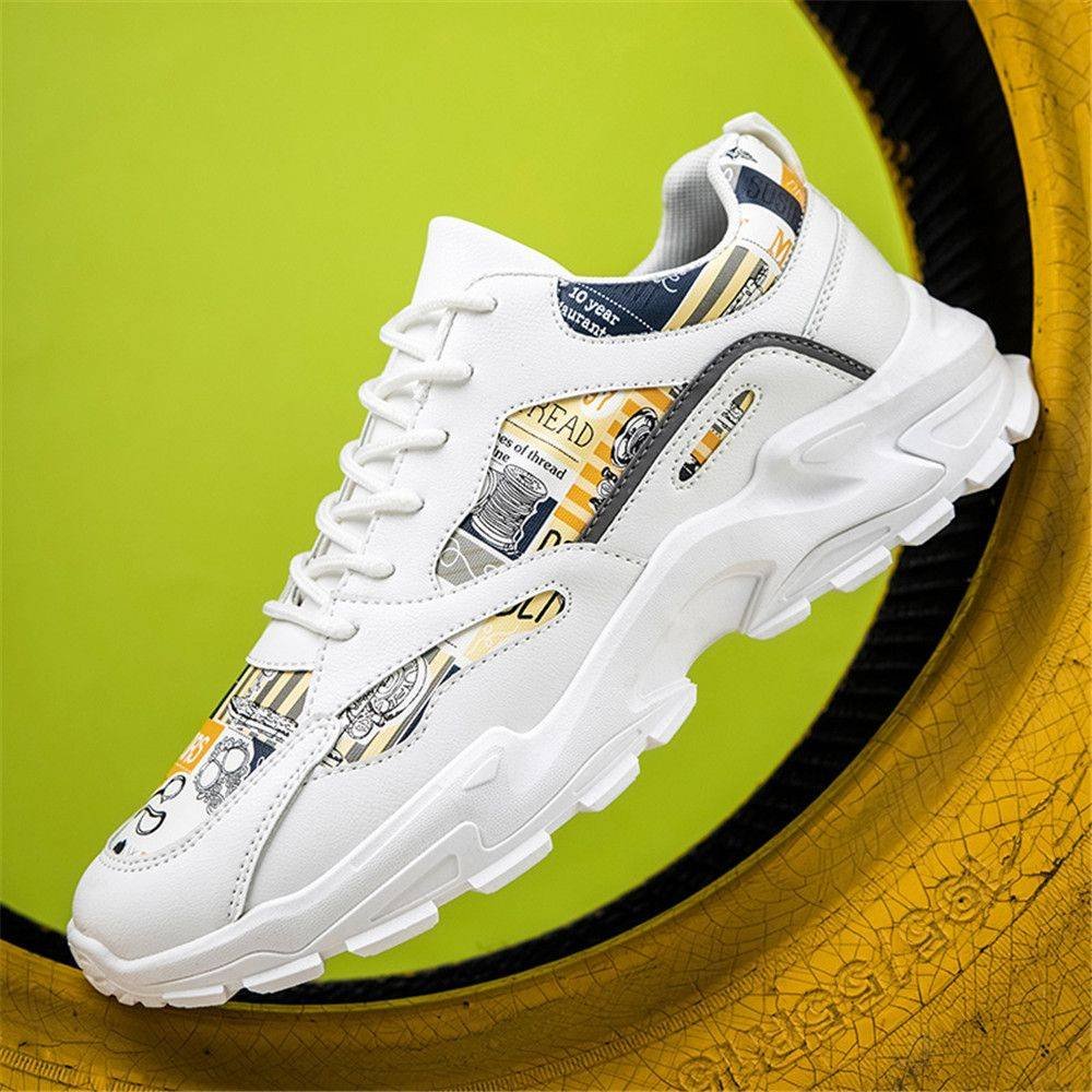 Zapatillas deportivas casuales de cuero PU para hombre Zapatillas de Hombres Zapatillas deportivas casuales de cuero PU para hombre