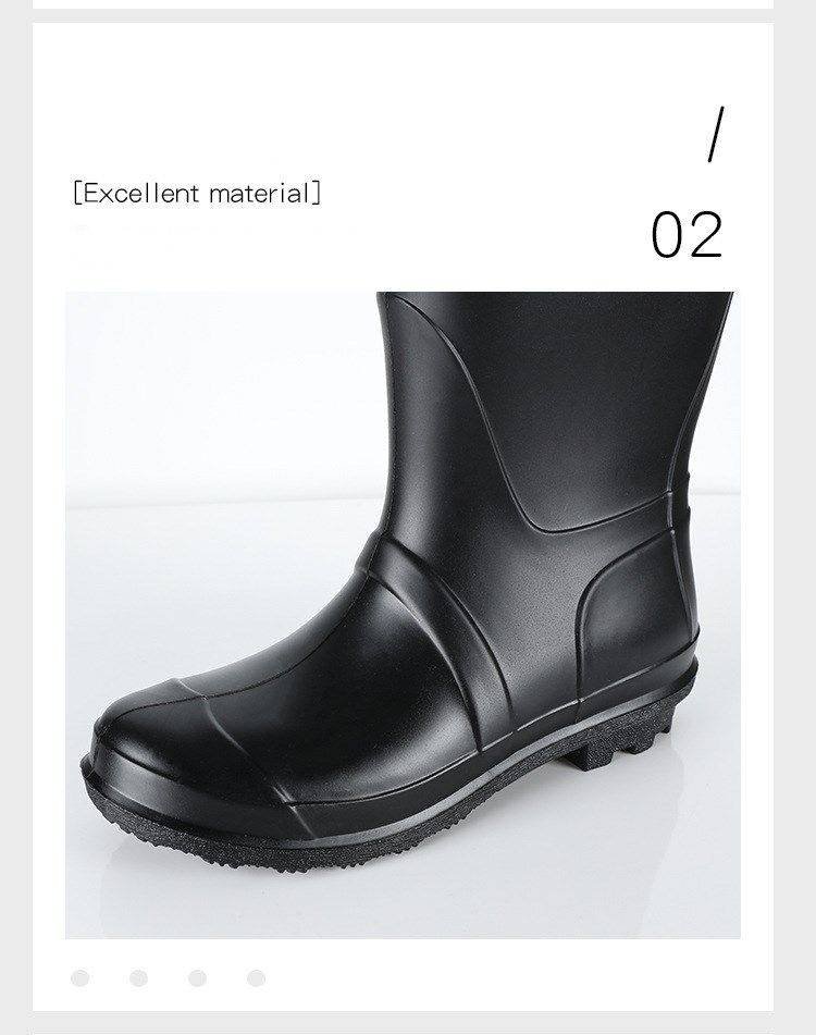 2×1 Bota impermeable al aire libre de mujer ,Chelsea caucho negro Botas de agua y Cubierta de Zapatos 2x1 Bota impermeable al aire libre de mujer ,Chelsea caucho negro