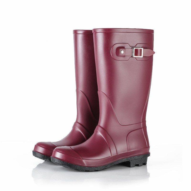 2×1 Bota impermeable al aire libre de mujer ,Chelsea caucho negro Botas de agua y Cubierta de Zapatos 2x1 Bota impermeable al aire libre de mujer ,Chelsea caucho negro