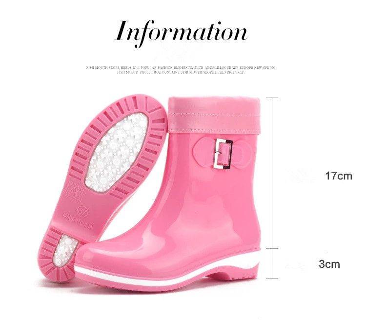 Botas de lluvia de señora de PVC tobillo ,clásico al aire libre Botas de agua y Cubierta de Zapatos Botas de lluvia de señora de PVC tobillo ,clásico al aire libre