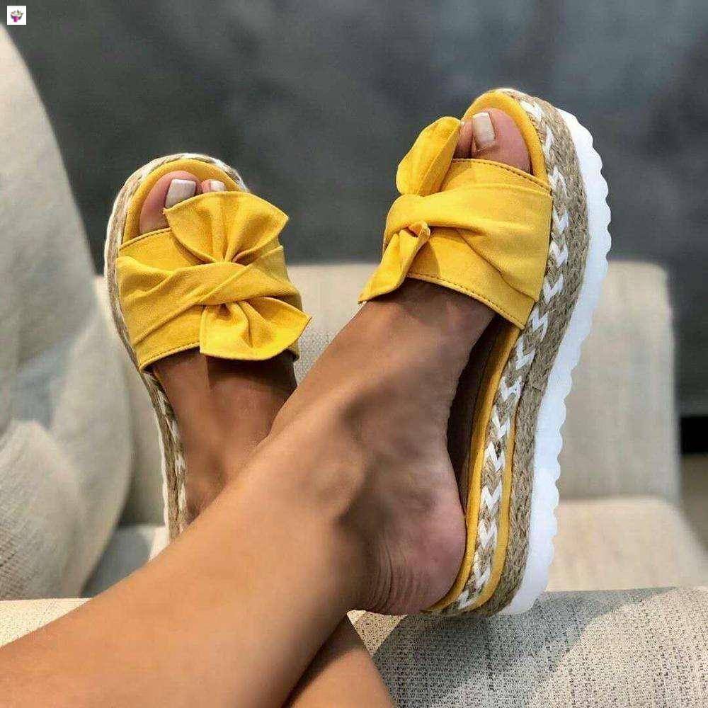 Sandalias de las mujeres sandalias de plataforma zapatos de mujer arco 2020 sandalias de verano zapatillas de interior al aire libre Flip-flops playa pantuflas para mujer