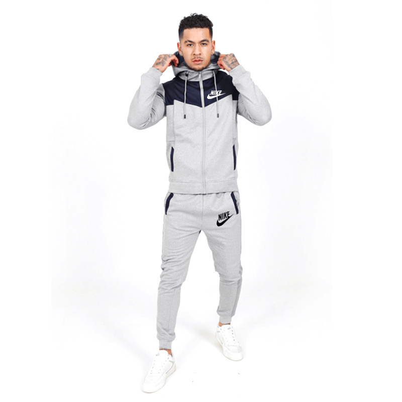 Chaqueta con capucha empalmada para hombre Chándal para hombre Chaqueta con capucha empalmada para hombre