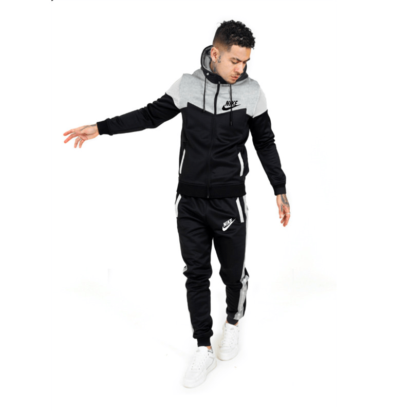 Chaqueta con capucha empalmada para hombre Chándal para hombre Chaqueta con capucha empalmada para hombre