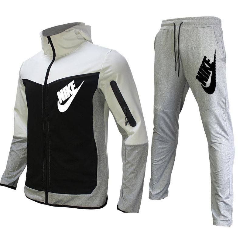 Chándal informal de poliéster de manga larga para hombre de dos piezas Chándal para hombre Chándal informal de poliéster de manga larga para hombre de dos piezas