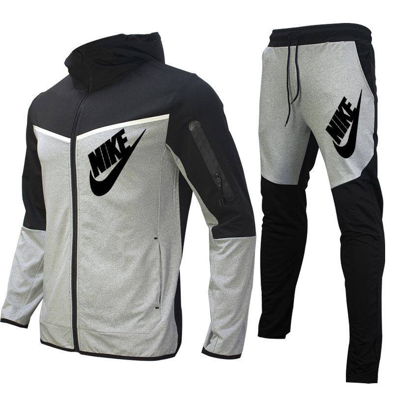 Chándal informal de poliéster de manga larga para hombre de dos piezas Chándal para hombre Chándal informal de poliéster de manga larga para hombre de dos piezas