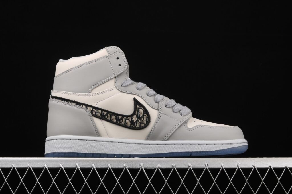 Air Jordán 1 High AJ1 Dior Joint White Grey High Zapatillas de Hombres Air Jordán 1 High AJ1 Dior Joint White Grey High