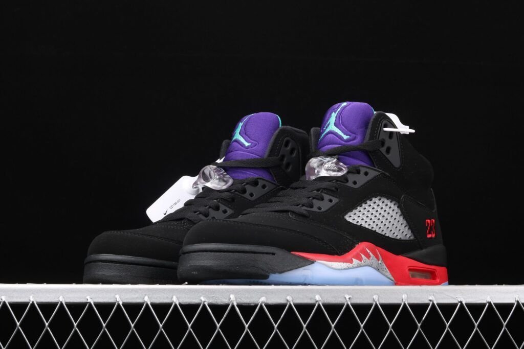 Air Jordán 5 Top 3 AJ5 Joe 5 Grape Púrpura Negras Rojas Zapatillas de Hombres Air Jordán 5 Top 3 AJ5 Joe 5 Grape Púrpura Negras Rojas