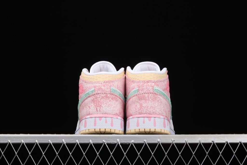 Air Jordán 1 Mid GS AJ1 Joe 1 Helado Zhongbang Zapatillas de Mujer Air Jordán 1 Mid GS AJ1 Joe 1 Helado Zhongbang