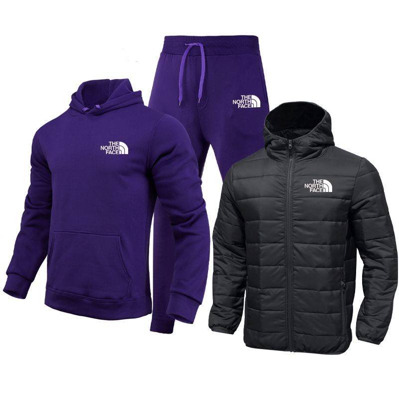 Conjunto de tres piezas pantalón Chándal para hombre Conjunto de tres piezas pantalón