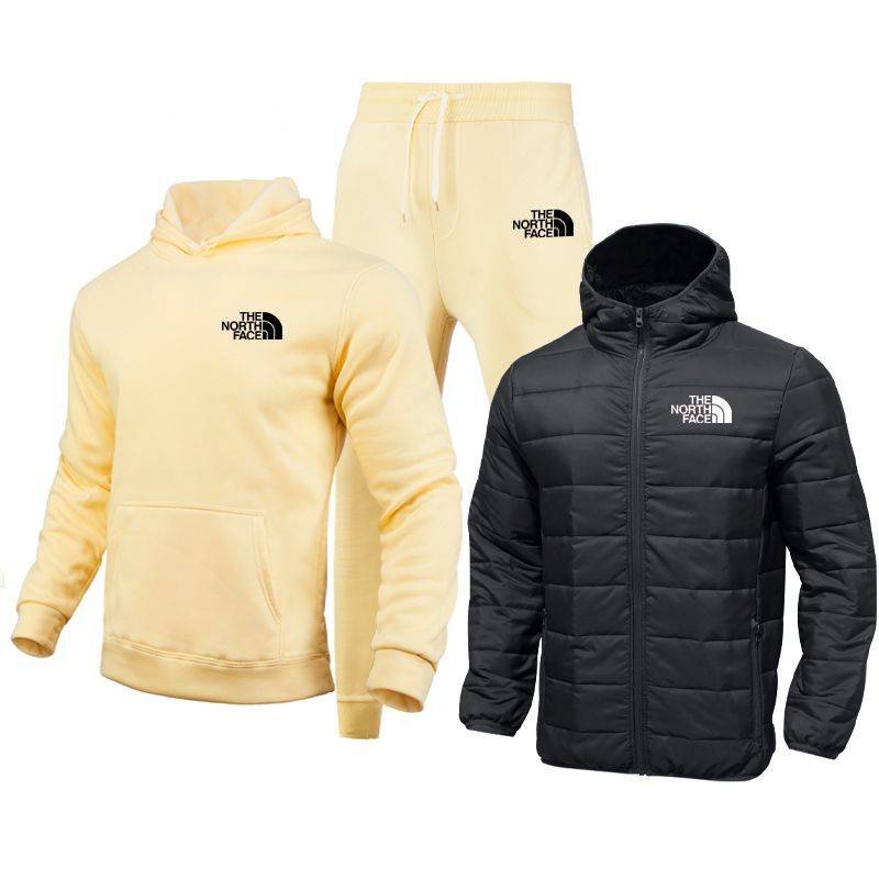 Conjunto de tres piezas pantalón Chándal para hombre Conjunto de tres piezas pantalón