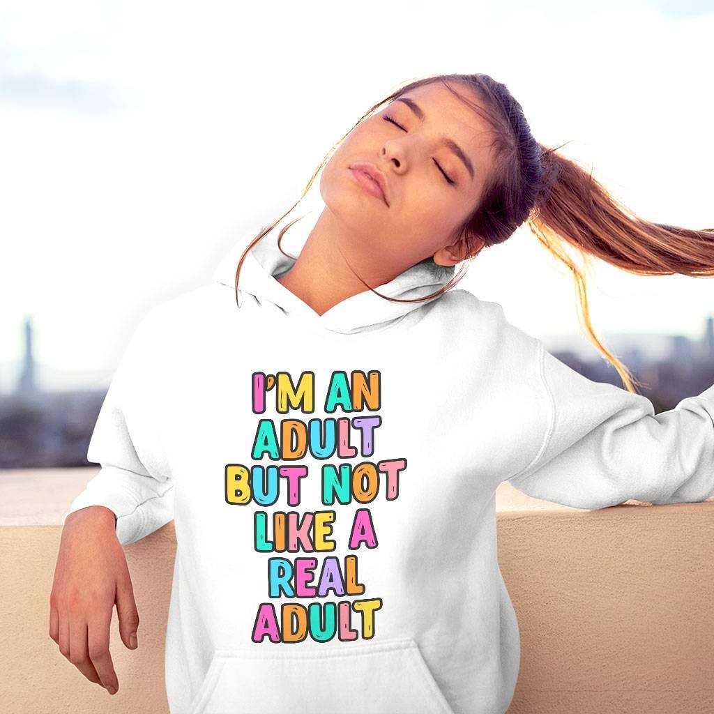 I’m an Adult Hooded Sweatshirt – Colorful Hoodie – Printed Hoodie Chándal para hombre I'm an Adult Hooded Sweatshirt - Colorful Hoodie - Printed Hoodie Chándal para hombre