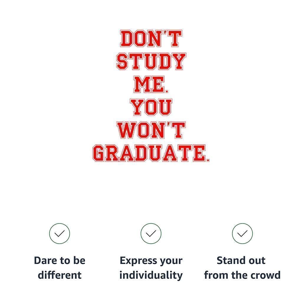 Don’t Study Me You Won’t Graduate Women’s Cropped Hoodie – Funny Quote Cropped Hoodie – Printed Hooded Sweatshirt Don't Study Me You Won't Graduate Women's Cropped Hoodie - Funny Quote Cropped Hoodie - Printed Hooded Sweatshirt