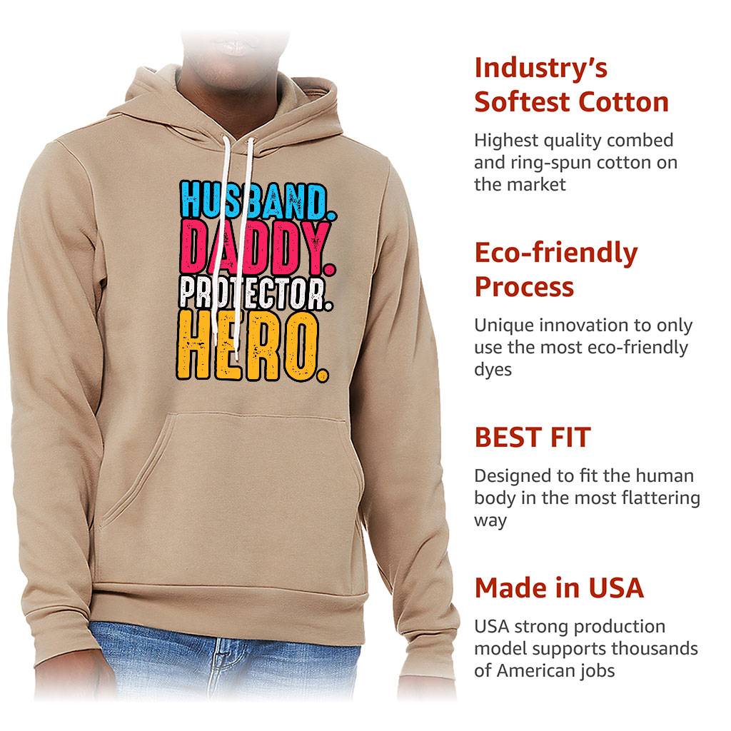 Husband Daddy Protector Hero Sponge Fleece Hoodie – Cool Hoodie – Printed Hooded Sweatshirt Husband Daddy Protector Hero Sponge Fleece Hoodie - Cool Hoodie - Printed Hooded Sweatshirt