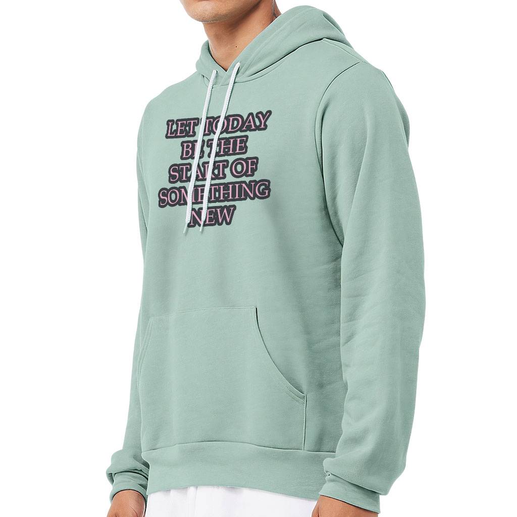 Start Of Something New Sponge Fleece Hoodie – Motivational Hoodie – Themed Hooded Sweatshirt Start Of Something New Sponge Fleece Hoodie - Motivational Hoodie - Themed Hooded Sweatshirt