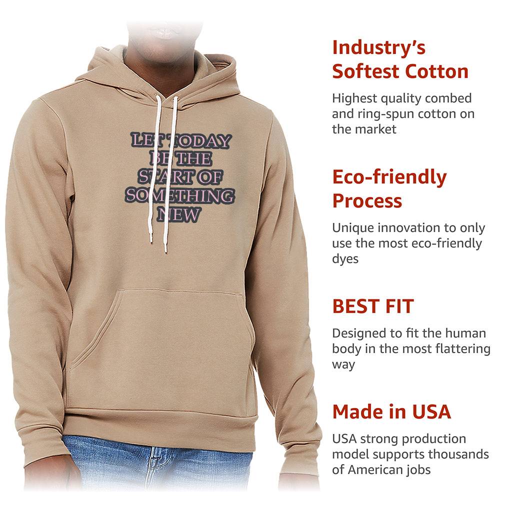 Start Of Something New Sponge Fleece Hoodie – Motivational Hoodie – Themed Hooded Sweatshirt Start Of Something New Sponge Fleece Hoodie - Motivational Hoodie - Themed Hooded Sweatshirt