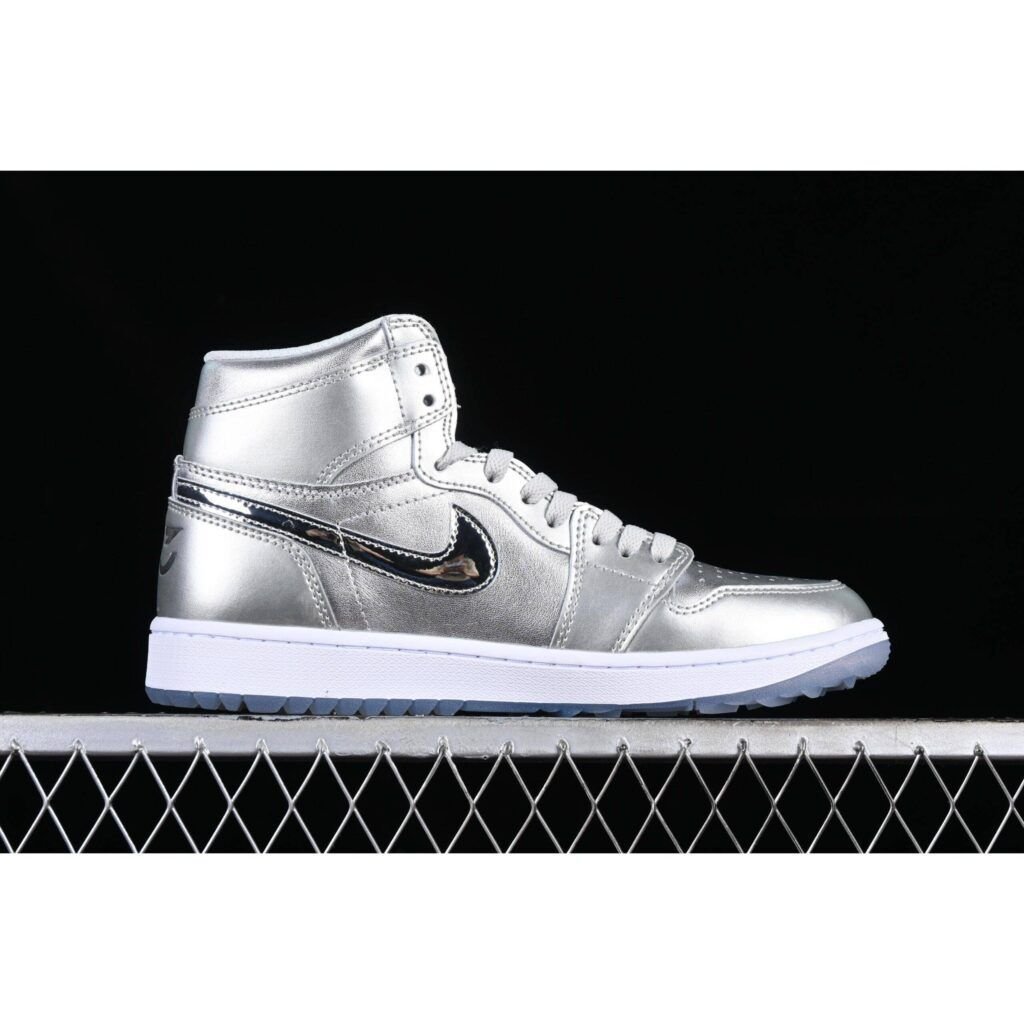 Air Jordán 1 High Golf AJ1 de caña alta plateados Zapatillas de Hombres Air Jordán 1 High Golf AJ1 de caña alta plateados Zapatillas de Hombres