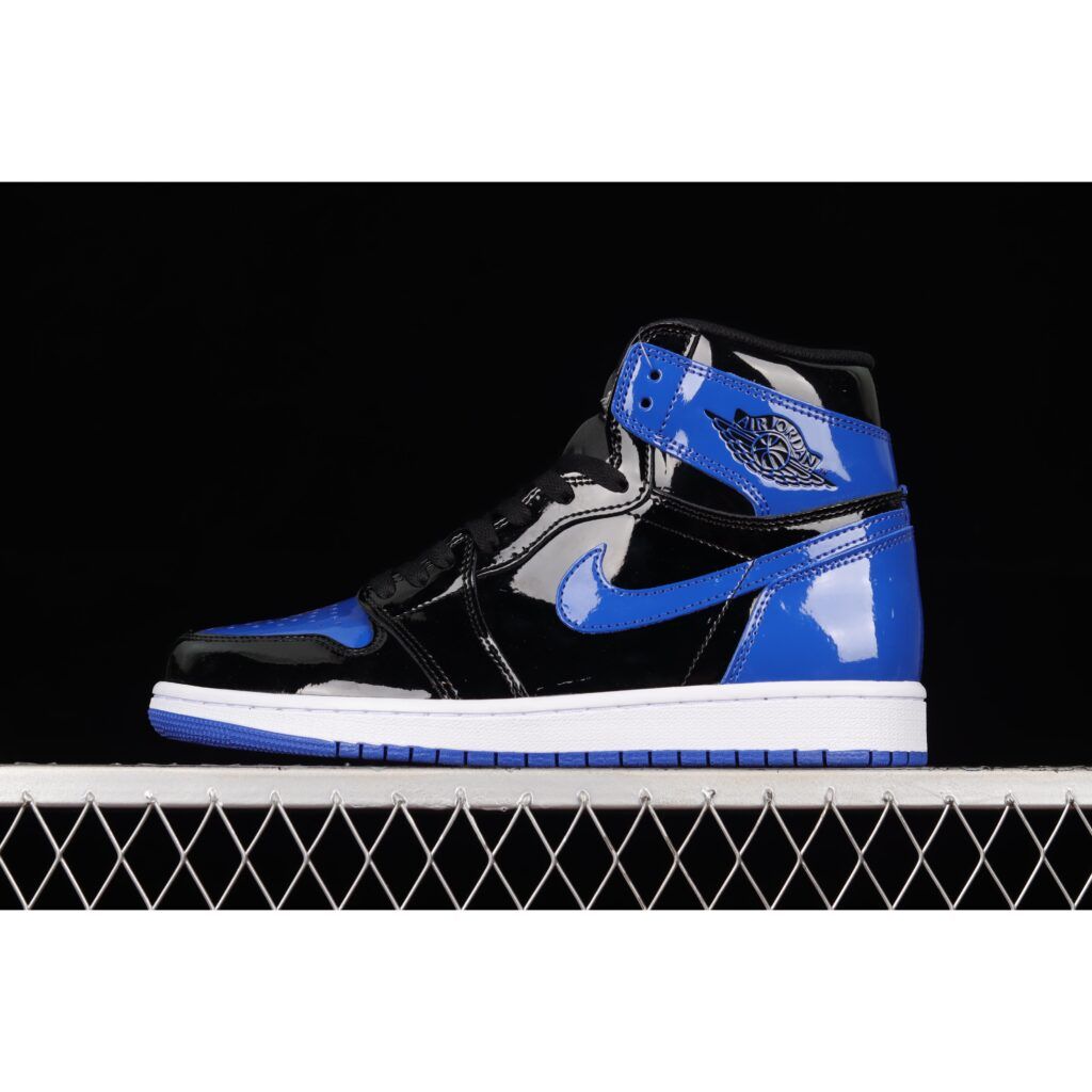 Air Jordán 1 Retro High AJ1 Joe 1 charol negro azul Zapatillas de Hombres Air Jordán 1 Retro High AJ1 Joe 1 charol negro azul Zapatillas de Hombres