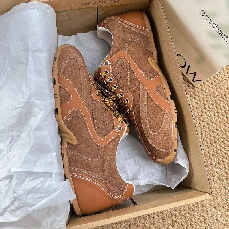 Zapatillas de suela gruesa, deportivos informales retro Zapatillas de Mujer Zapatillas de suela gruesa, deportivos informales retro Zapatillas de Mujer
