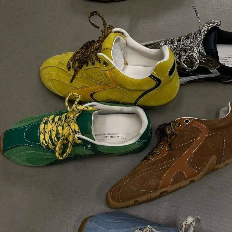 Zapatillas de suela gruesa, deportivos informales retro Zapatillas de Mujer Zapatillas de suela gruesa, deportivos informales retro Zapatillas de Mujer