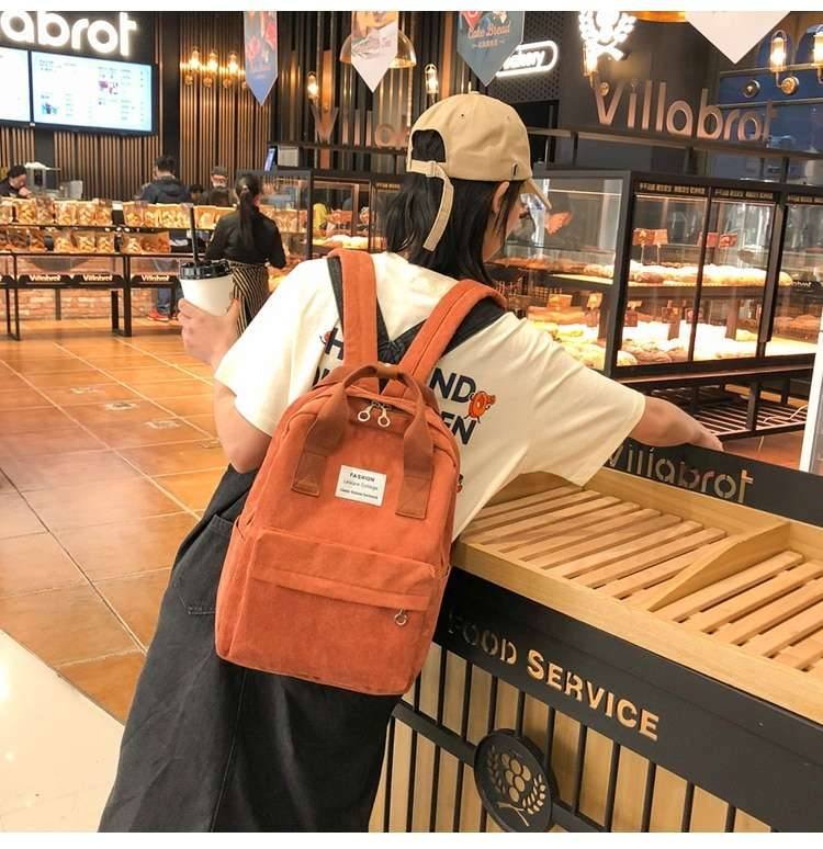 Velvet School Backpack for Teenage Girls