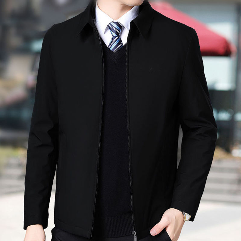 Men's Turndown Collar Zipper Coat Men's Turndown Collar Zipper Coat