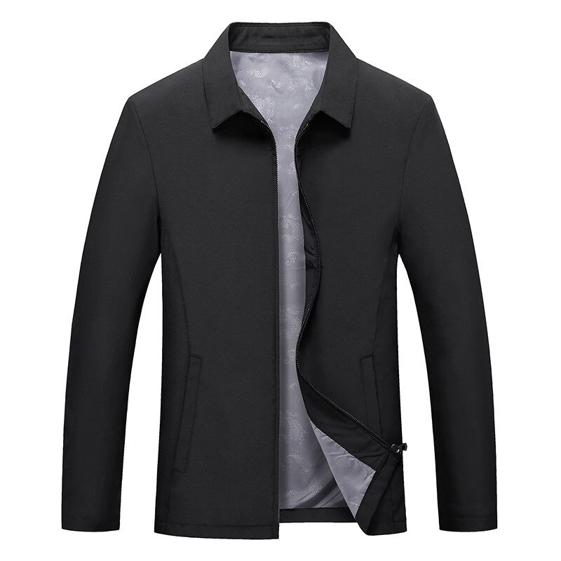Men's Turndown Collar Zipper Coat Men's Turndown Collar Zipper Coat
