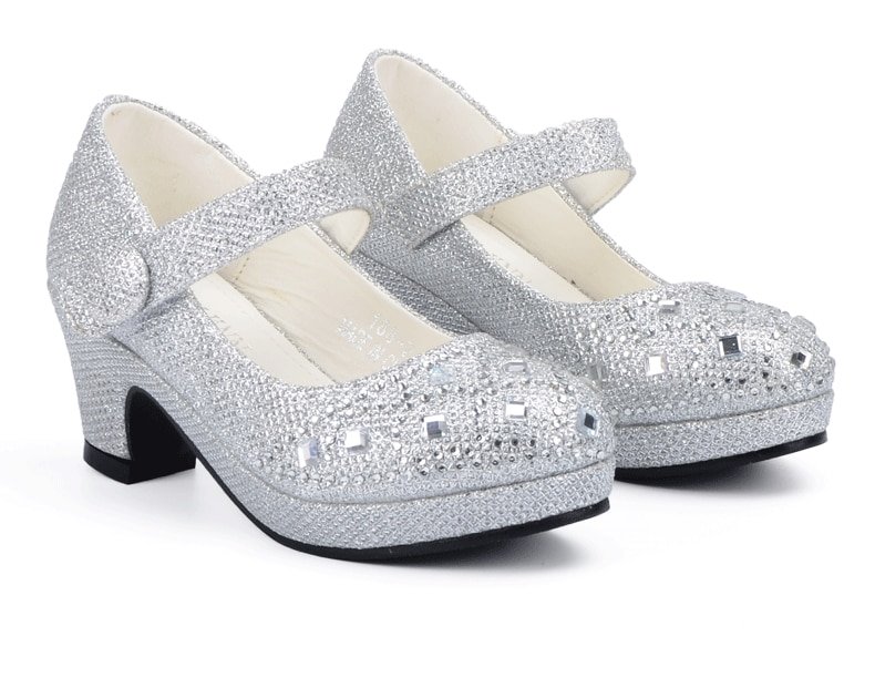 Girl's Cute Bright Heeled Shoes