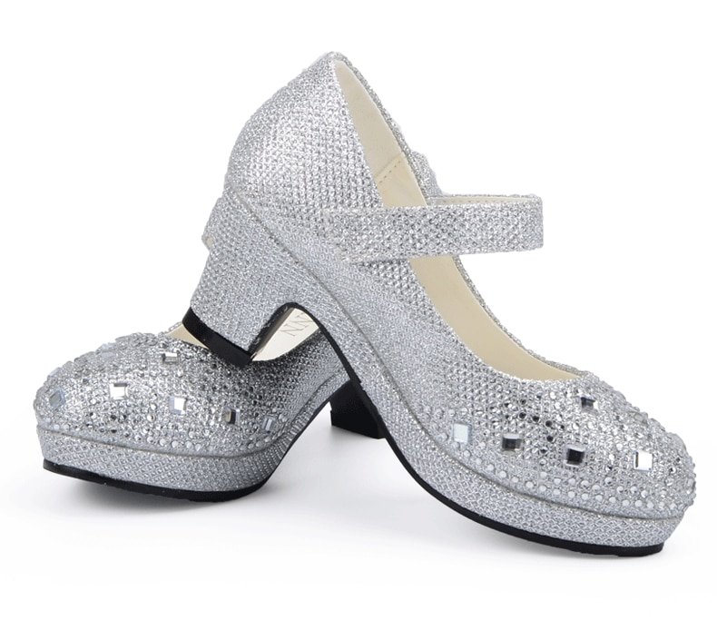 Girl's Cute Bright Heeled Shoes
