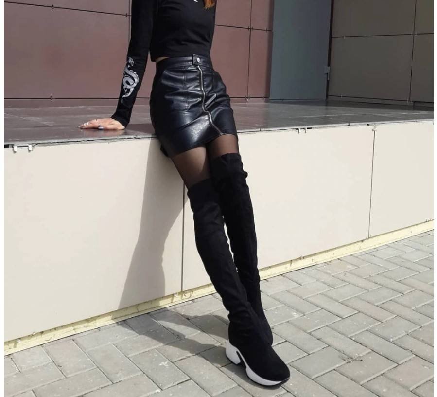 Women’s Sport Chic Style Over the Knee Boots Zapatillas de Mujer Zapatos Women's Sport Chic Style Over the Knee Boots Zapatillas de Mujer Zapatos