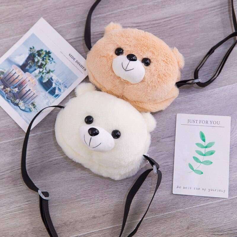 Baby Bear Shaped Plush Bag