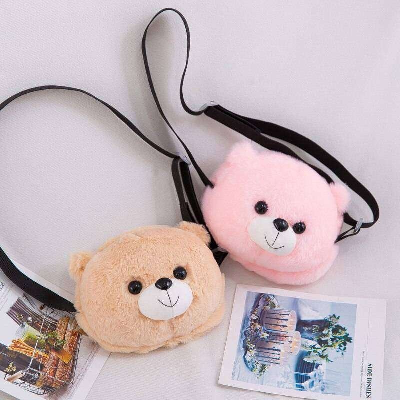 Baby Bear Shaped Plush Bag