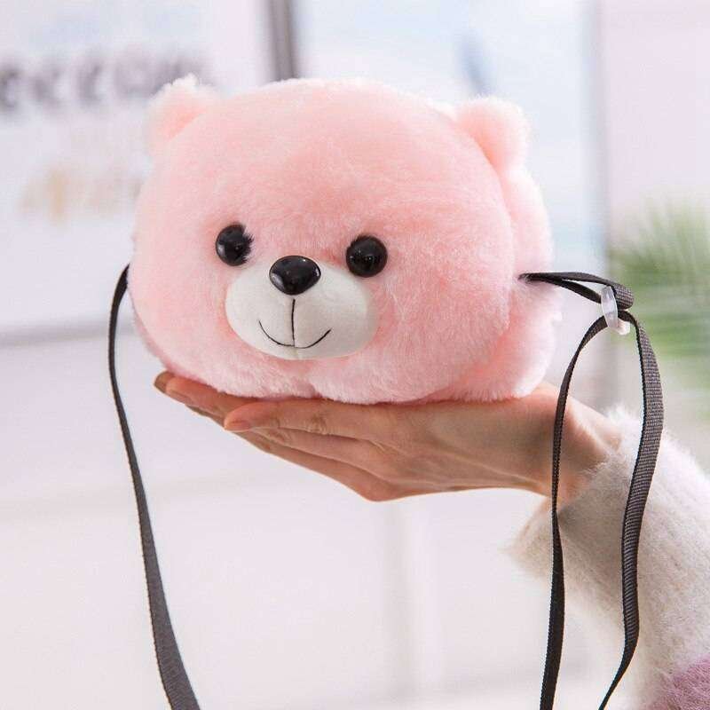 Baby Bear Shaped Plush Bag