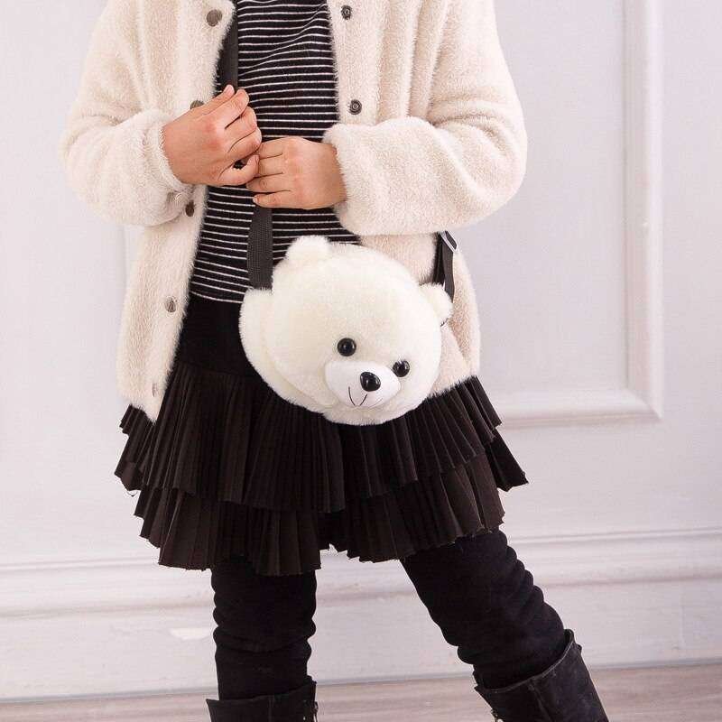 Baby Bear Shaped Plush Bag
