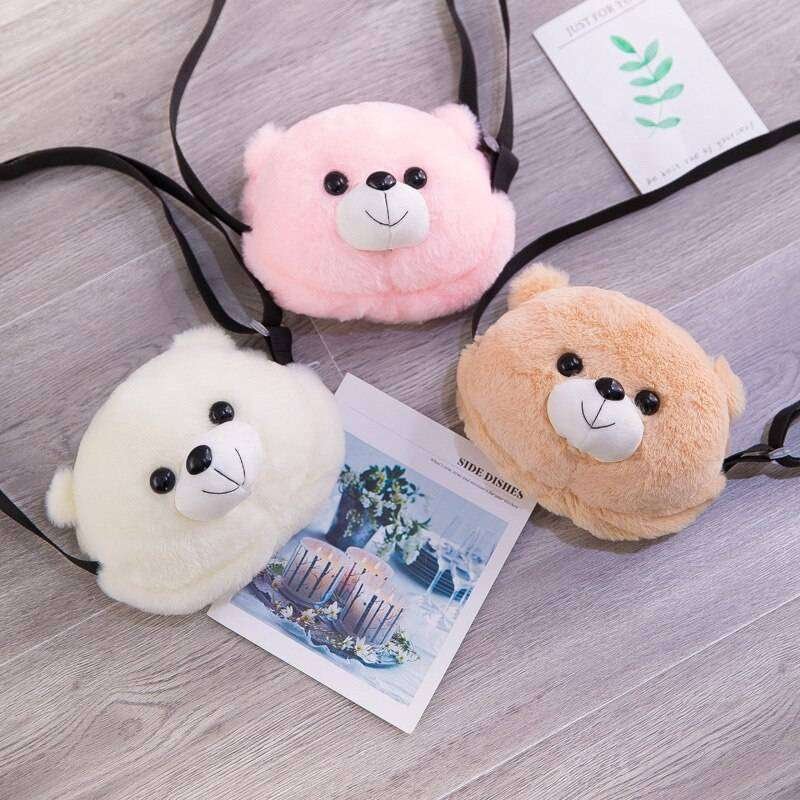 Baby Bear Shaped Plush Bag