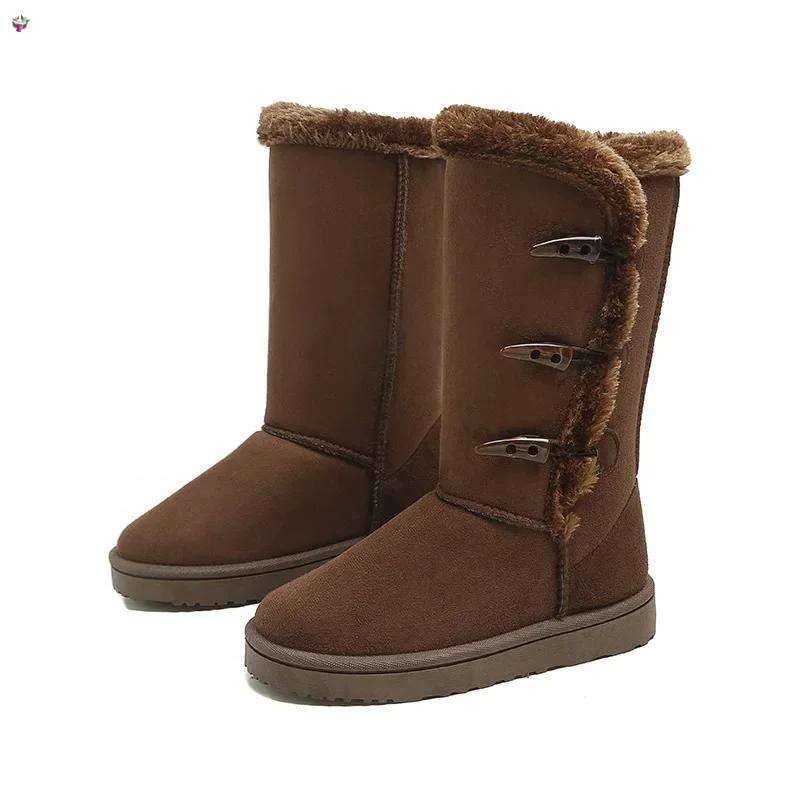Botas de nieve con forro polar de invierno para mujer de algodón Botas , zapatos y botines de Mujer Color: Coffee Color: Camel Tamaño del zapato: 41|36|42|40|39|37|38 Botas de nieve con forro polar de invierno para mujer de algodón Botas , zapatos y botines de Mujer