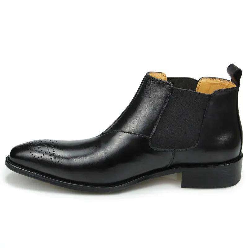 Botines altos para hombres de cuero genuino elegantes invierno Botas , Zapatos y Botines de Hombre Botines altos para hombres de cuero genuino elegantes invierno Botas , Zapatos y Botines de Hombre