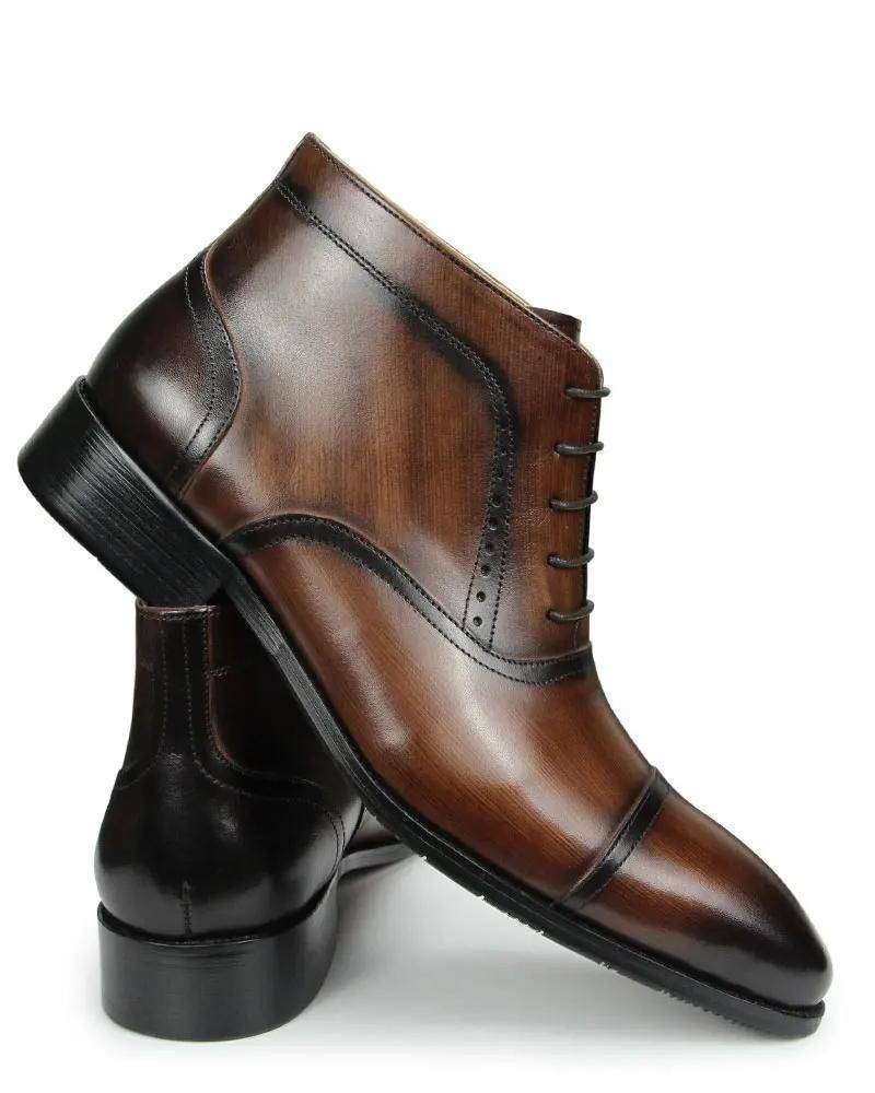 Botines de cuero para hombre con cordones Botas , Zapatos y Botines de Hombre Botines de cuero para hombre con cordones Botas , Zapatos y Botines de Hombre