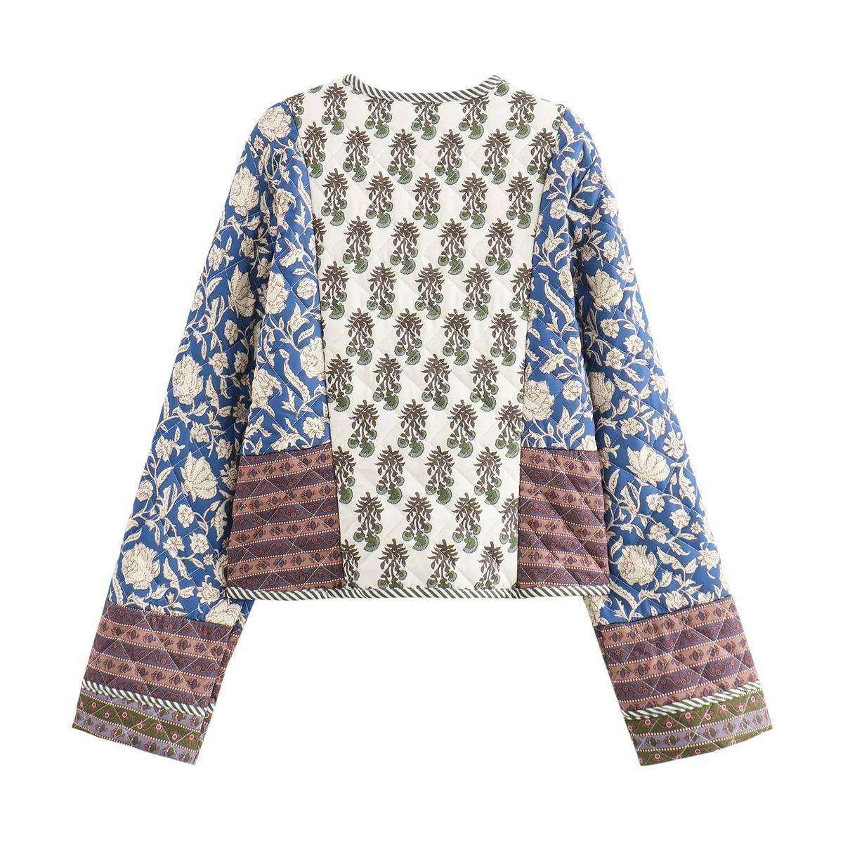 Chaqueta acolchada con estampado de flores para mujer Parkas, Cazadoras y Chaquetas de Mujer Chaqueta acolchada con estampado de flores para mujer Parkas, Cazadoras y Chaquetas de Mujer