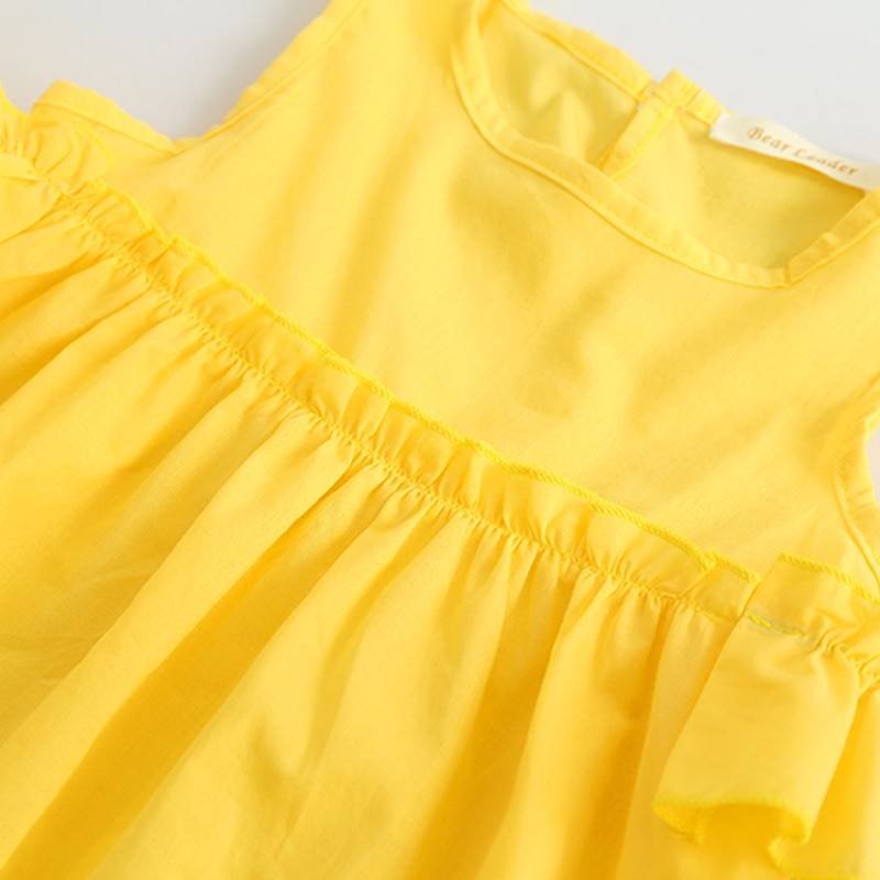 Girls' Cute Bright Printed Cotton Clothes Set