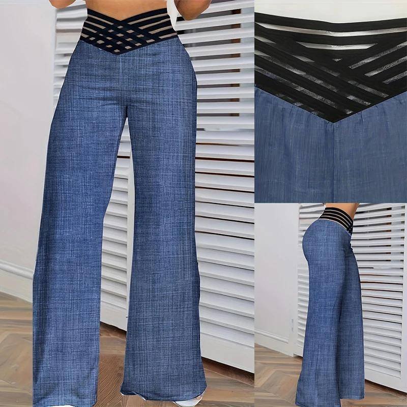 Pantalones acampanados de pierna ancha para mujer Pantalones Casual y Joggers de Mujer Artículos de Viaje para Bebés Pantalones acampanados de pierna ancha para mujer Pantalones Casual y Joggers de Mujer Artículos de Viaje para Bebés