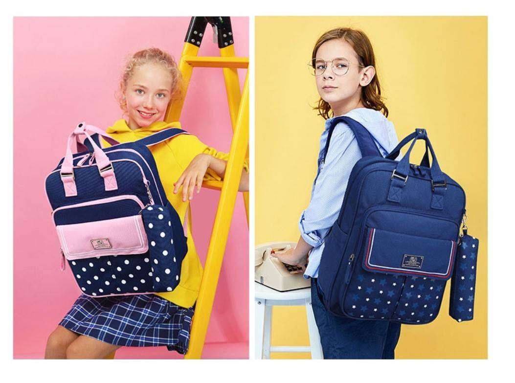 Polka Dot Breathable Backpack