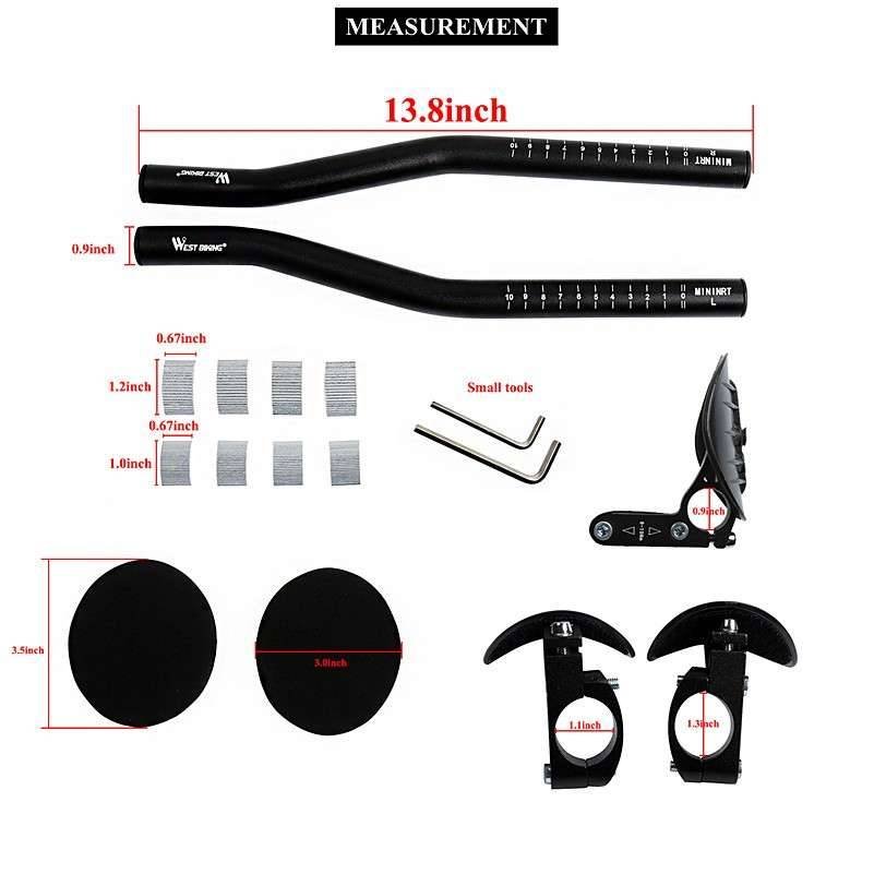 Road Cycling Handlebar with Rest Pads