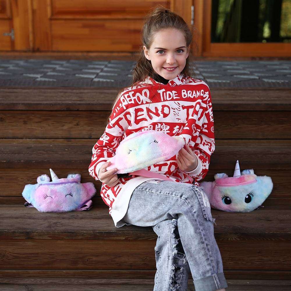 Unicorn Shape Waist Bag for Girls