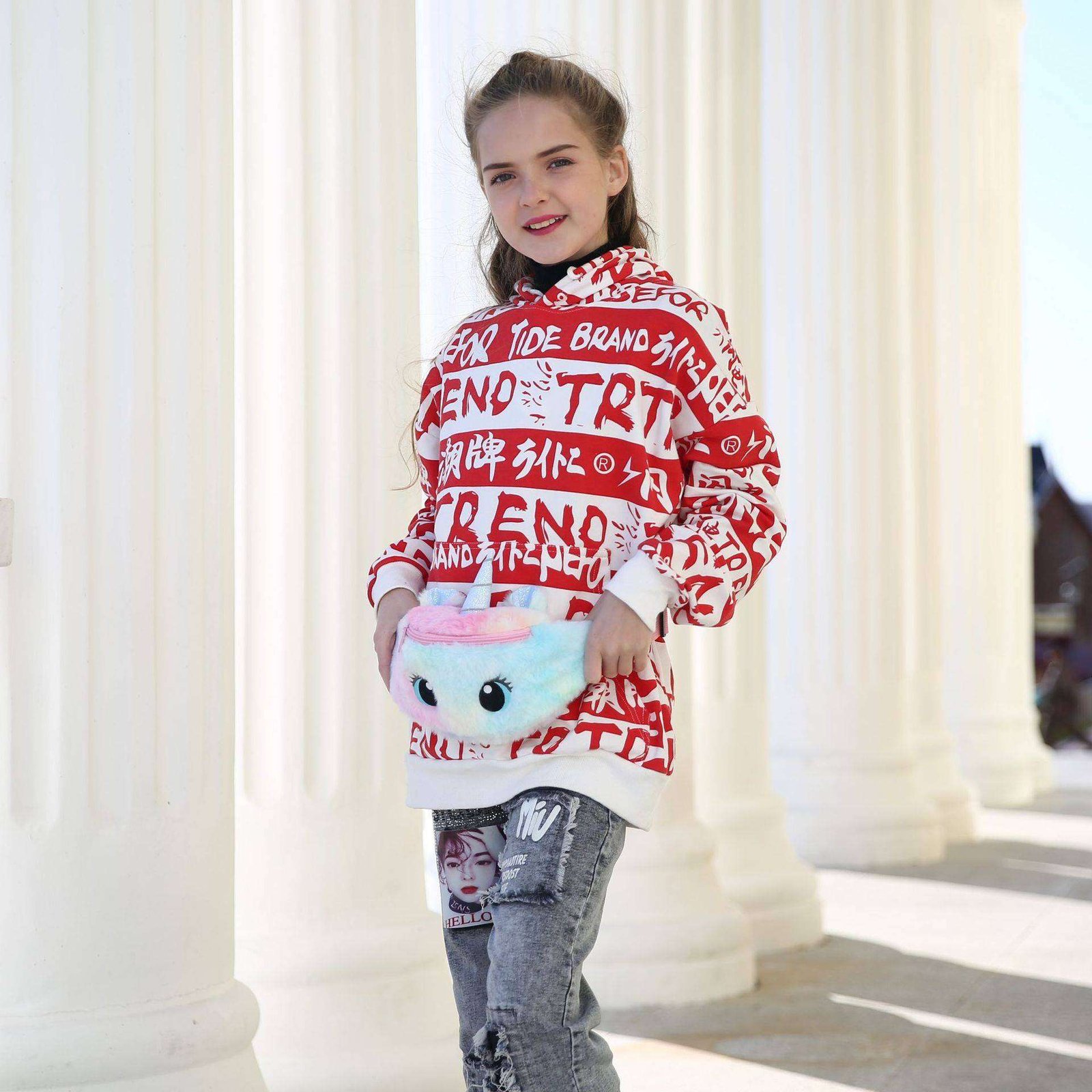 Unicorn Shape Waist Bag for Girls