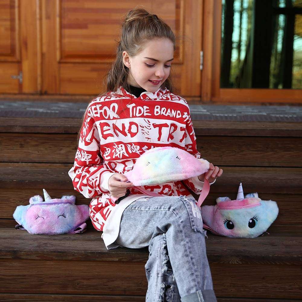 Unicorn Shape Waist Bag for Girls